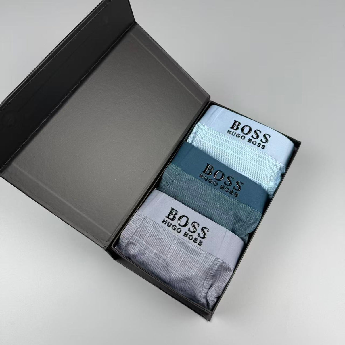 Boss Contrast Logo Waistbands Men's Boxer Briefs - 3-Piece Box