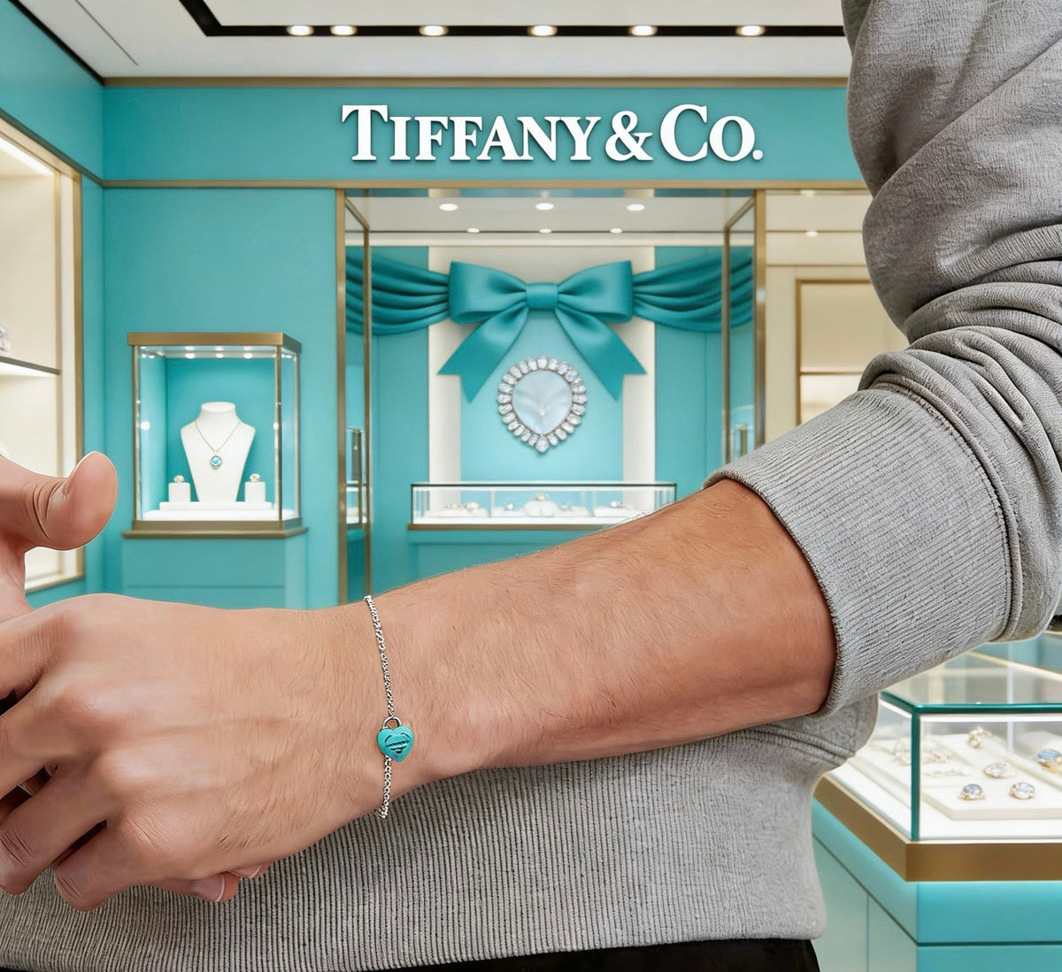 Martin Graham bracelet in polished metal-tone – styled product view