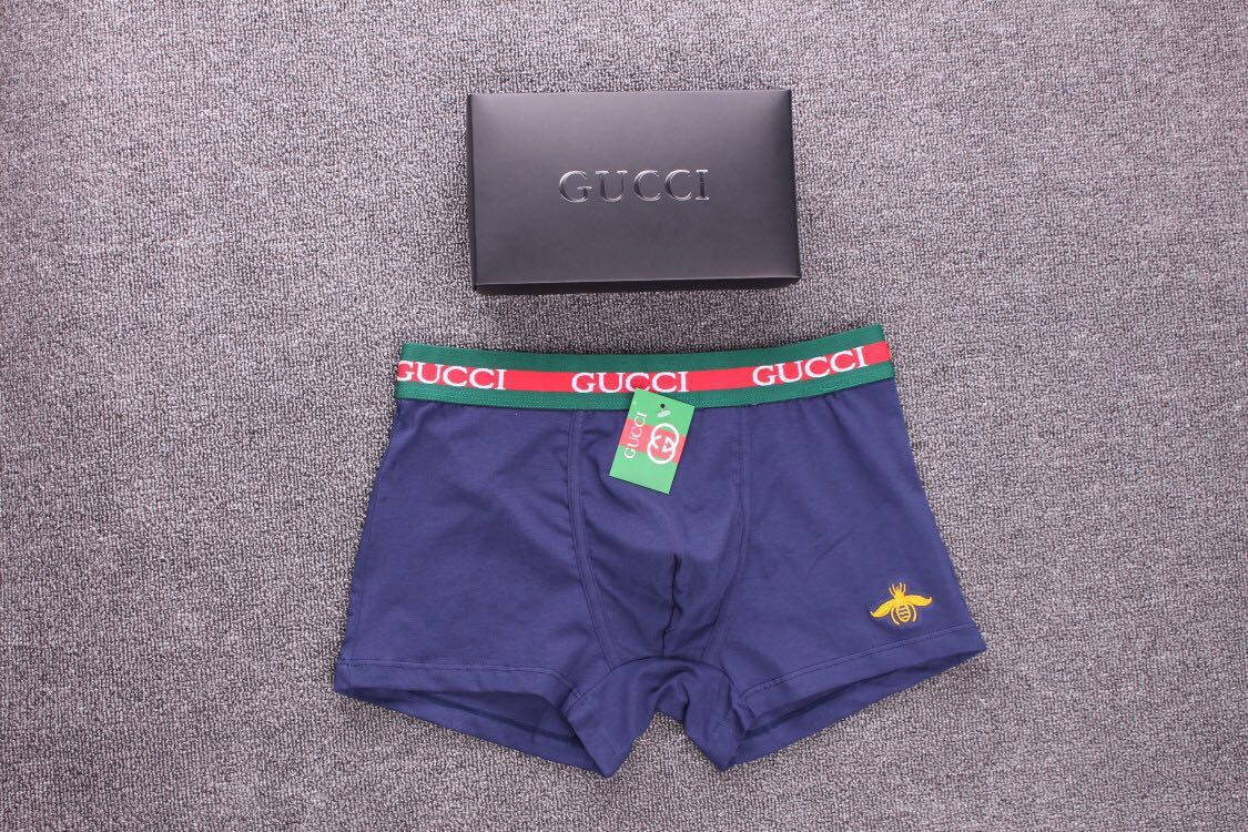 Gucci Red-And-Green Waistbands Men's Boxer Briefs