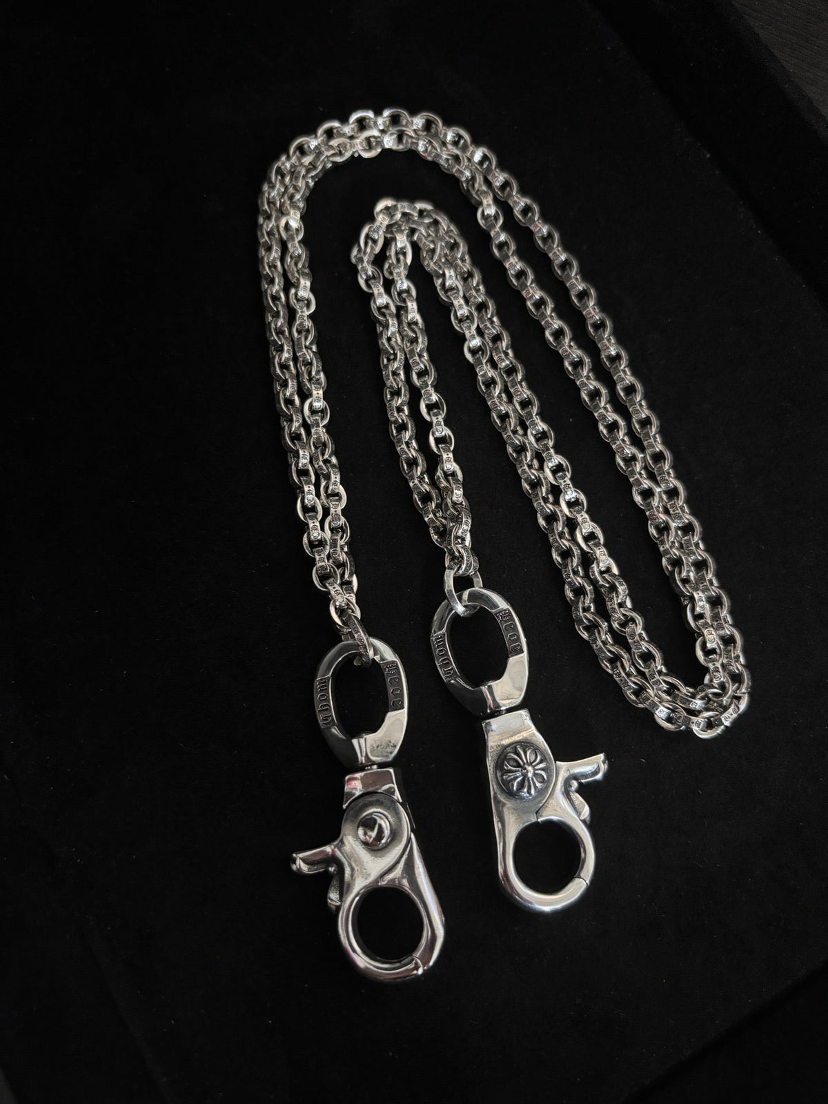 Martin Graham chain accessory in polished metal-tone – styled product view