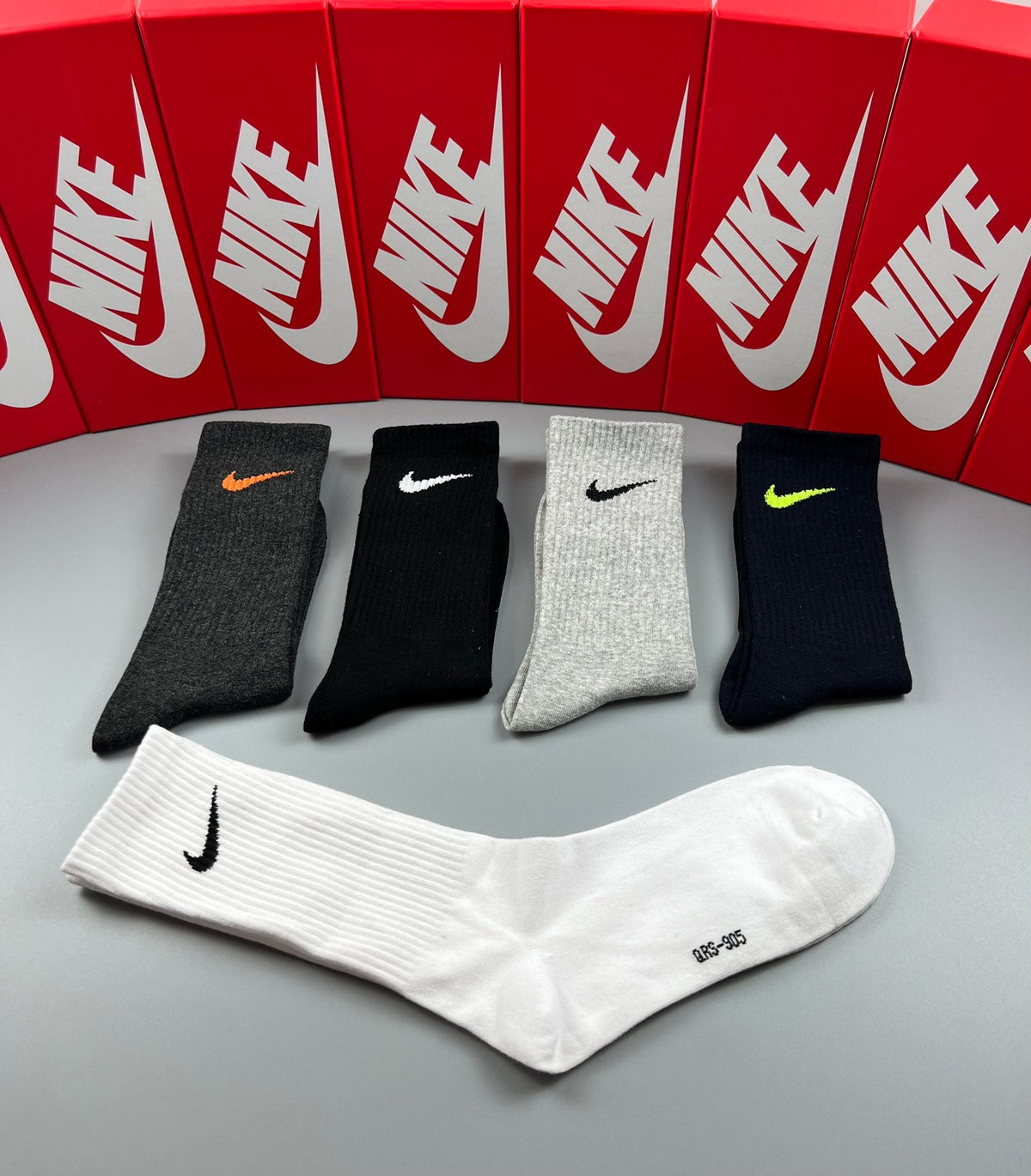 Nike Mixed-Color Swoosh Crew Socks