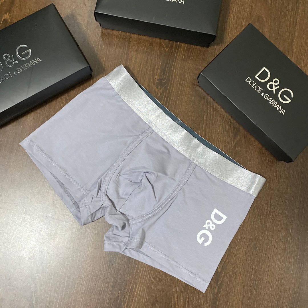 Dolce & Gabbana Clean Wordmark Men's Boxer Briefs - 3-Piece Box
