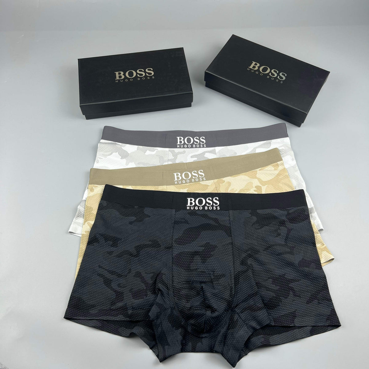Boss 91/9 Modal-Spandex Breathable Men's Boxer Briefs – 3-Pack