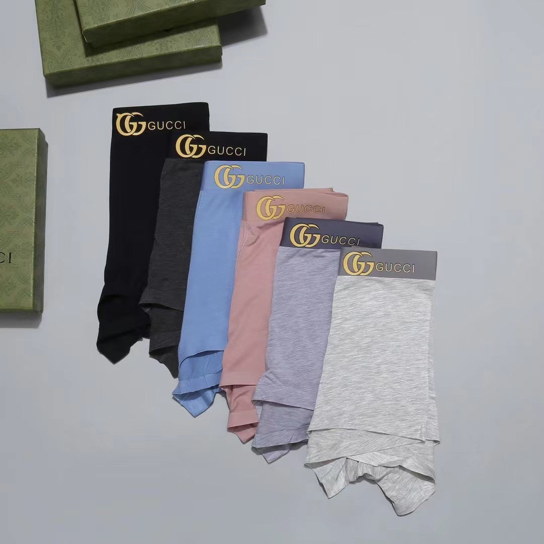 Gucci Gold-Tone Logo Men's Trunk Underwear - 3-Piece Box
