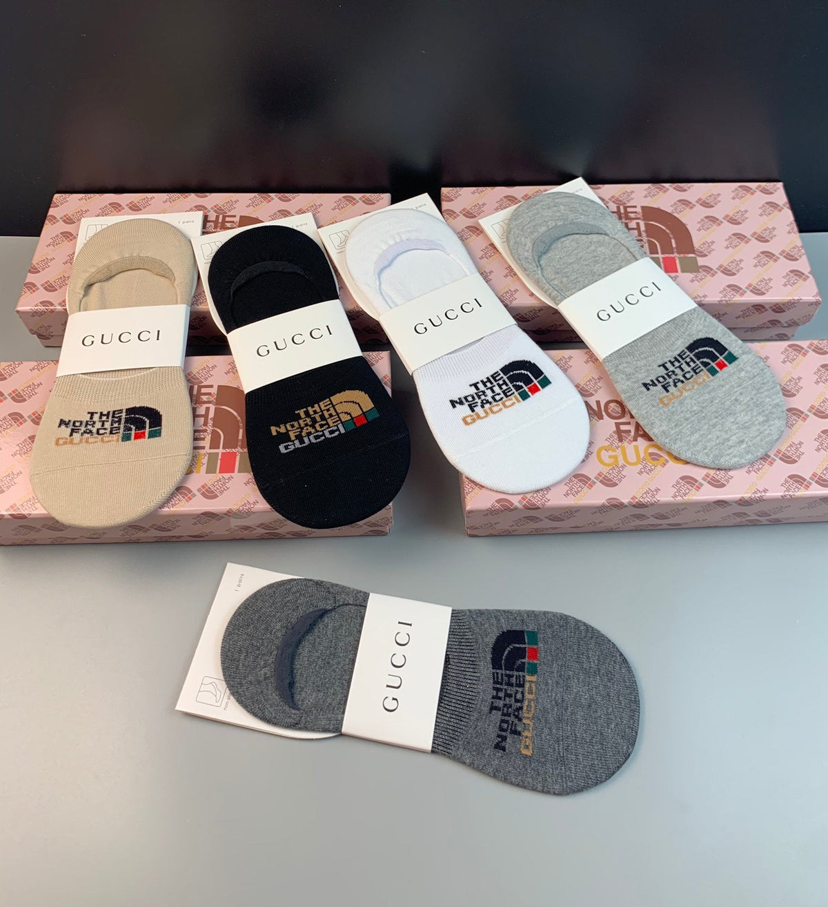 Gucci Gucci x The North Face No-Show Socks - Box of 5 Pairs
