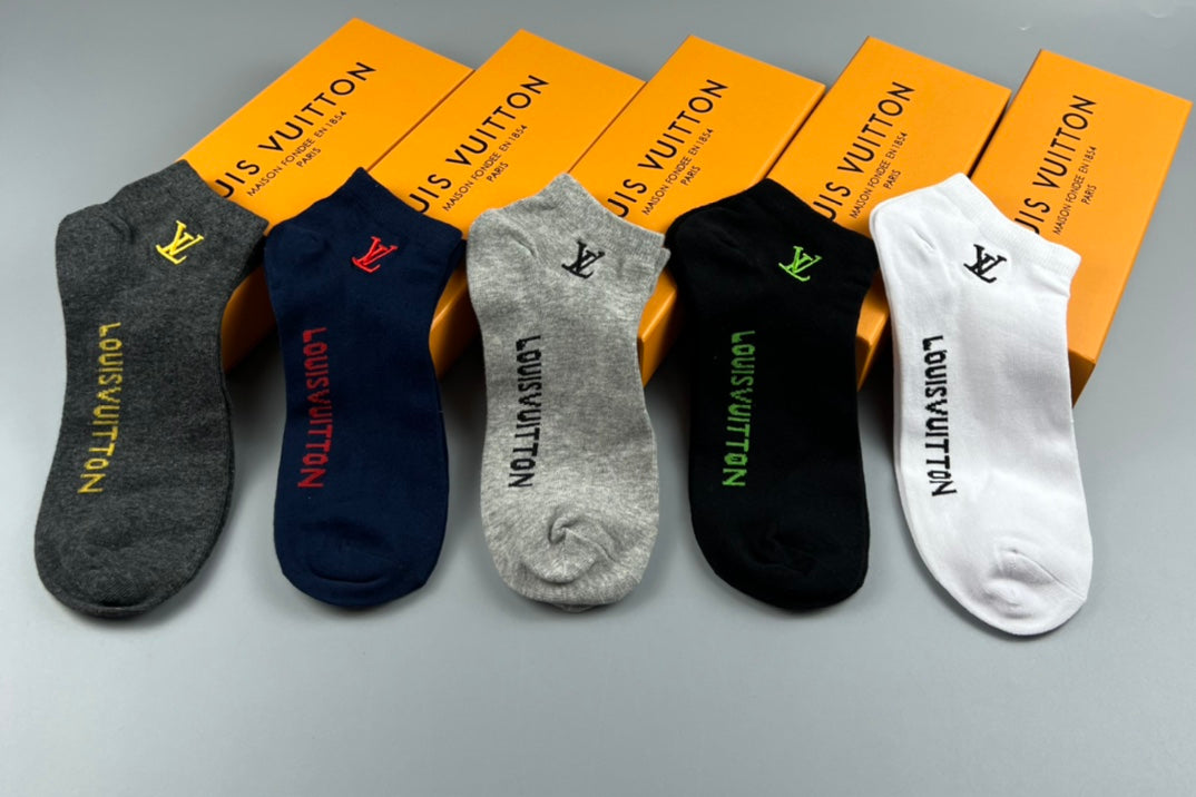 Louis Vuitton No-Show Socks - 5-Pair Set