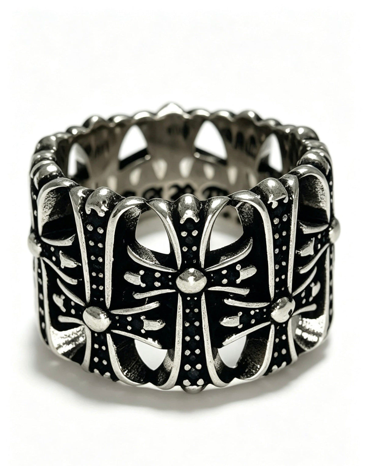 Martin Graham ring in polished metal-tone – styled product view