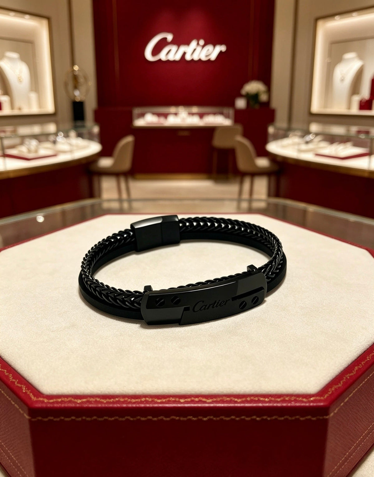 Martin Graham bracelet in polished metal-tone – close-up detail