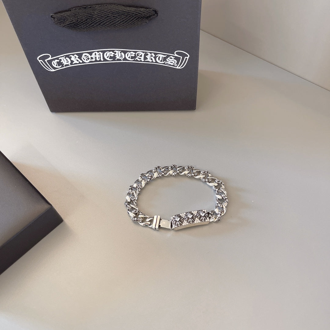 Martin Graham bracelet in polished metal-tone – styled product view