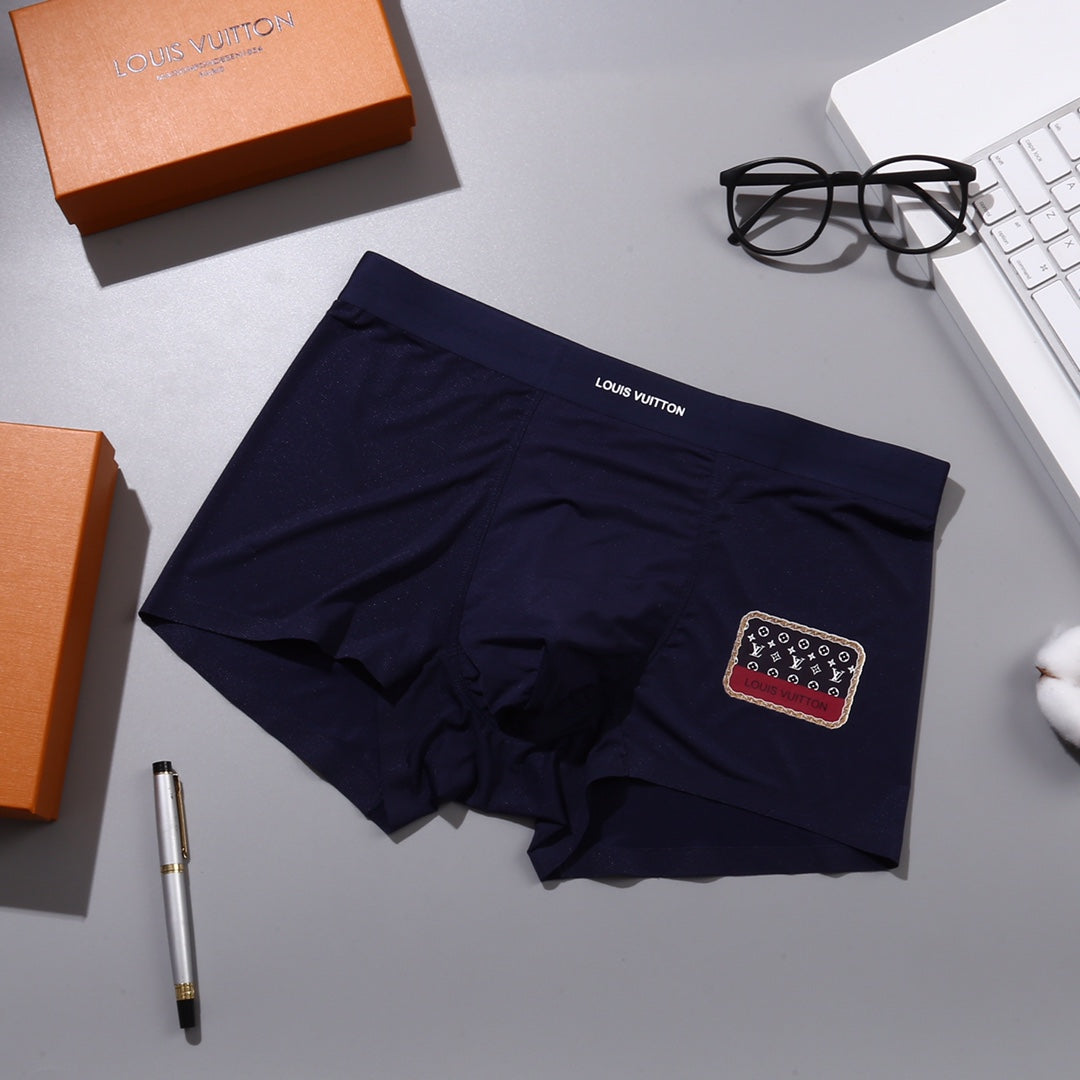 Louis Vuitton 82.5% Nylon & 17.5% Spandex Seamless-Cut Men's Boxer Briefs - 3-Piece Box