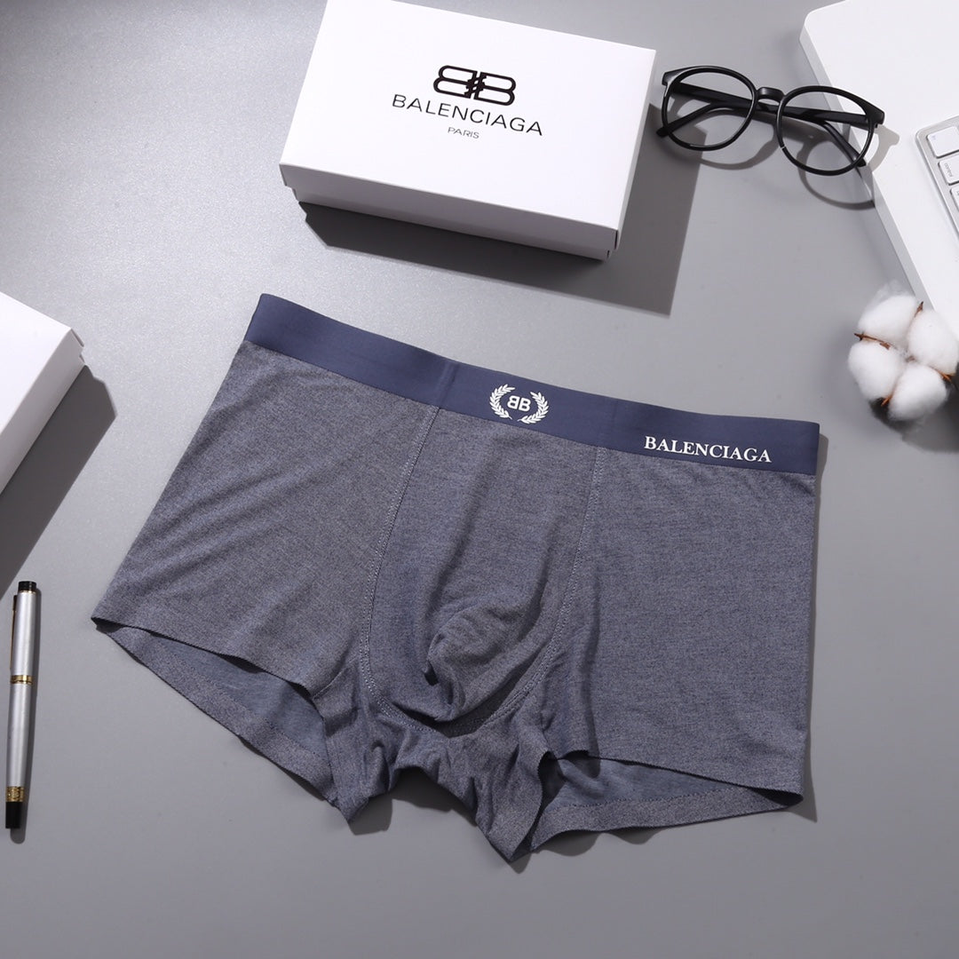 Balenciaga Nylon-Blend Logo Detail Men's Boxer Briefs - 3-Piece Box