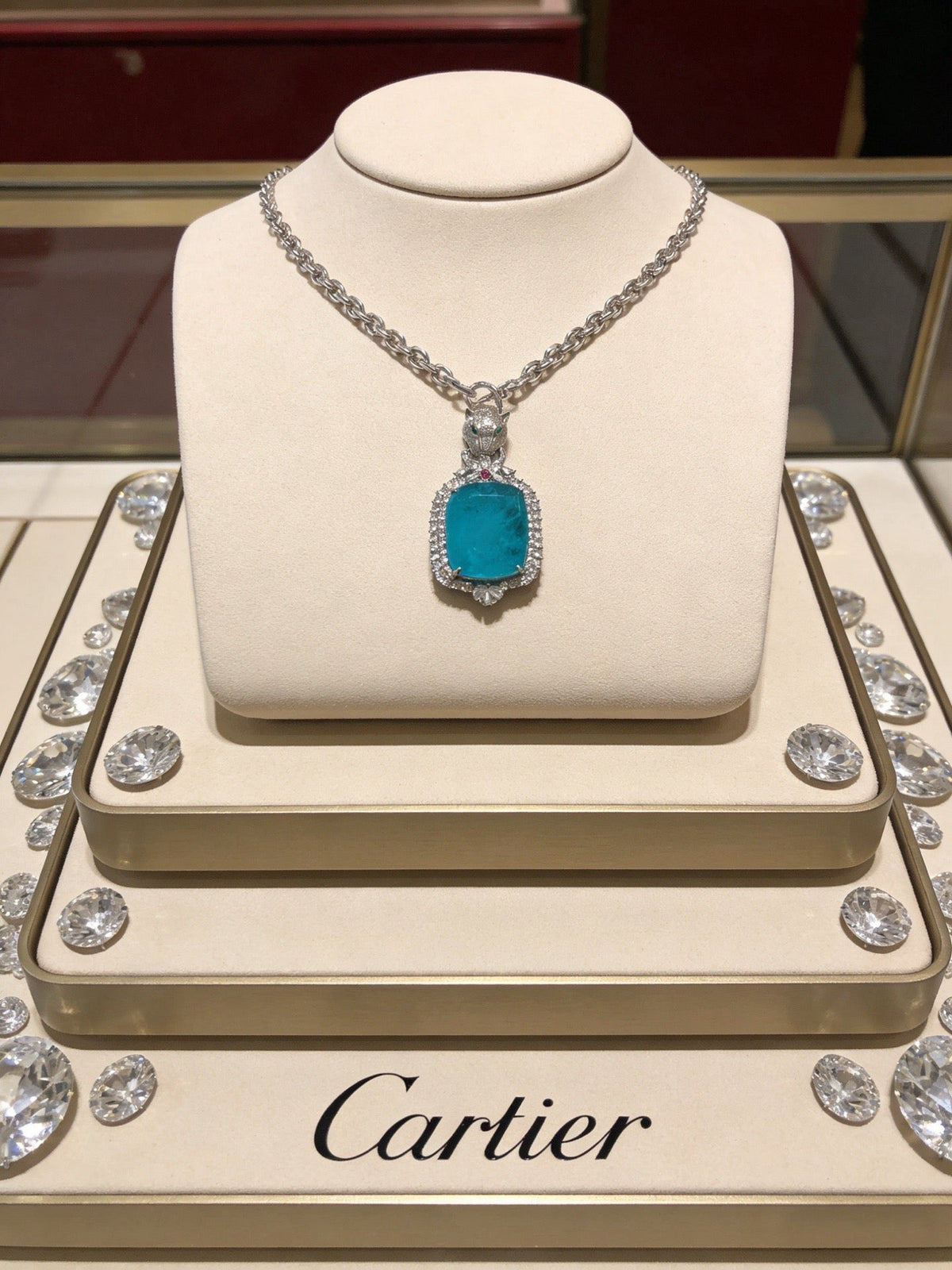 Martin Graham pendant necklace in polished metal-tone – close-up detail