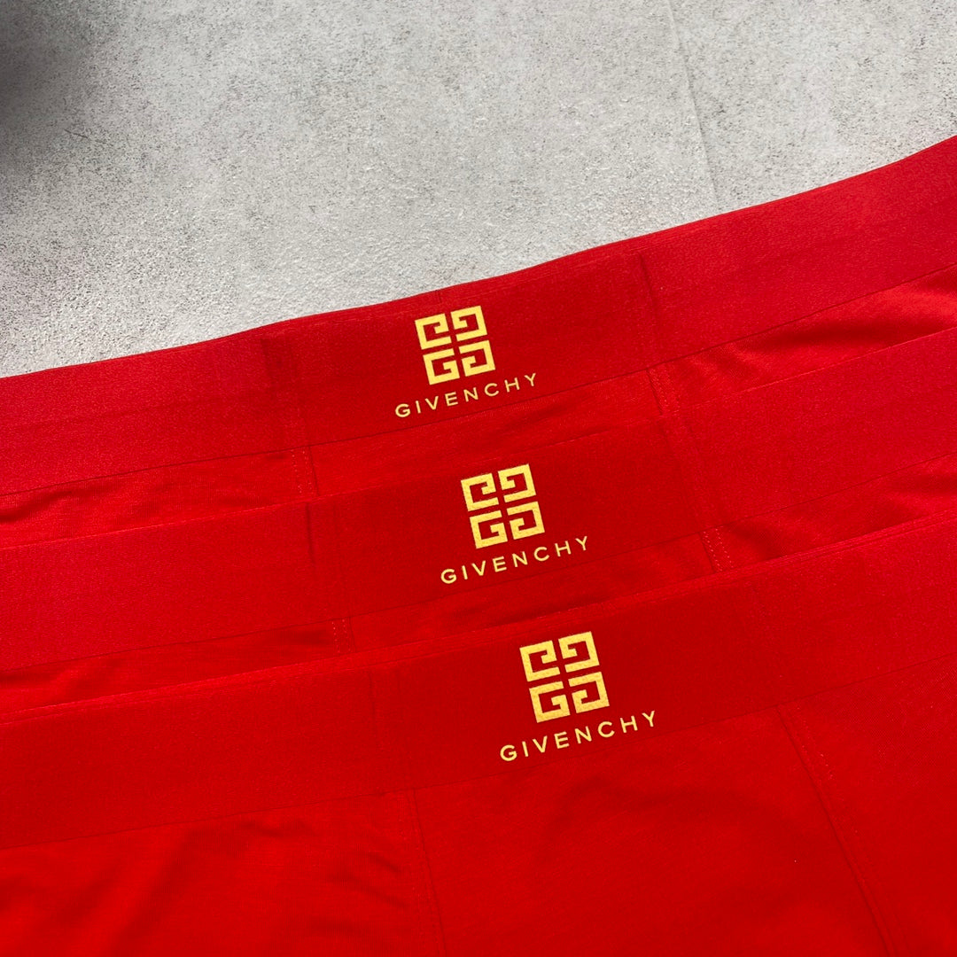 Givenchy Gold Emblem Men's Boxer Briefs - 3-Piece Box