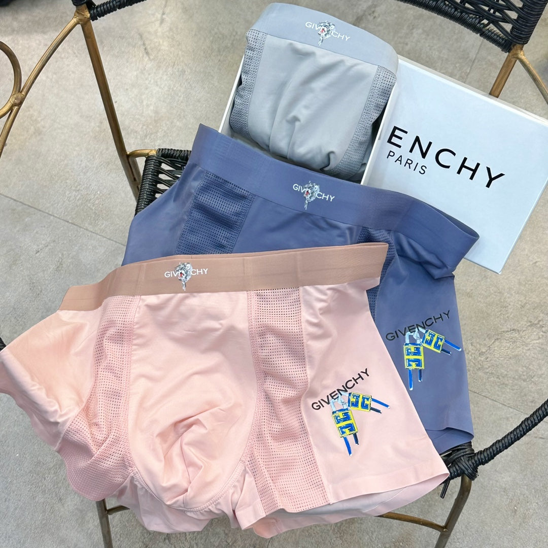 Givenchy Script And Graphic Men's Boxer Briefs - 3-Piece Box