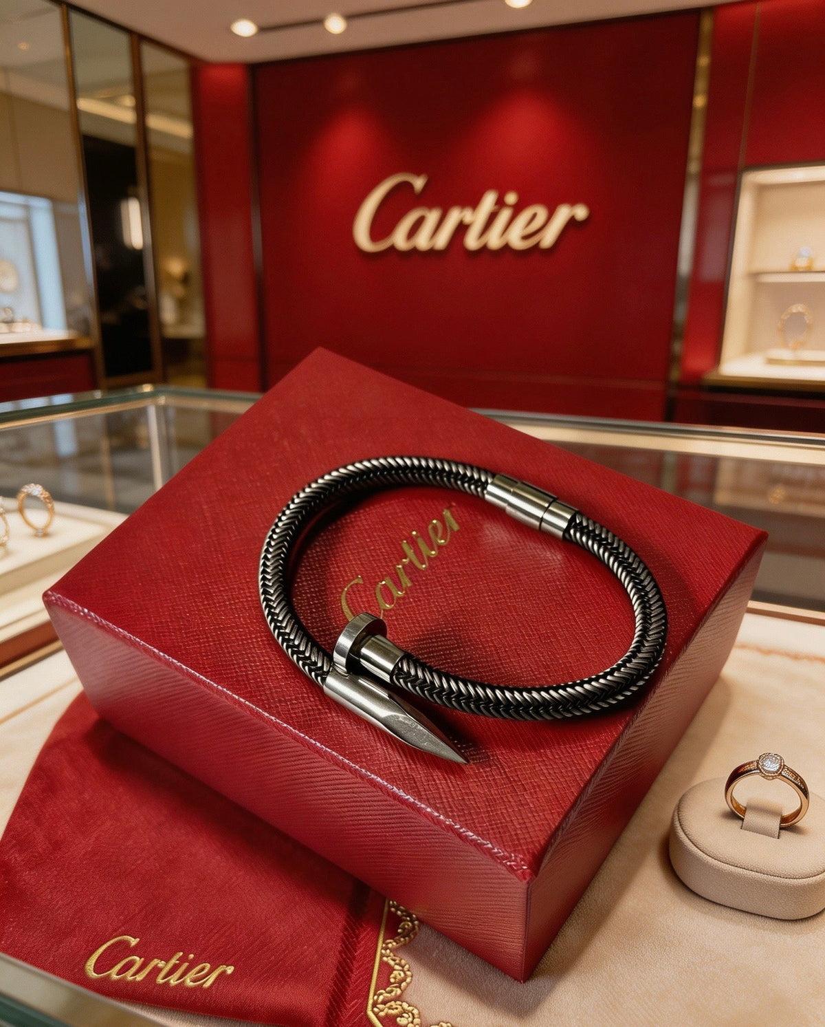 Martin Graham bracelet in polished metal-tone – close-up detail