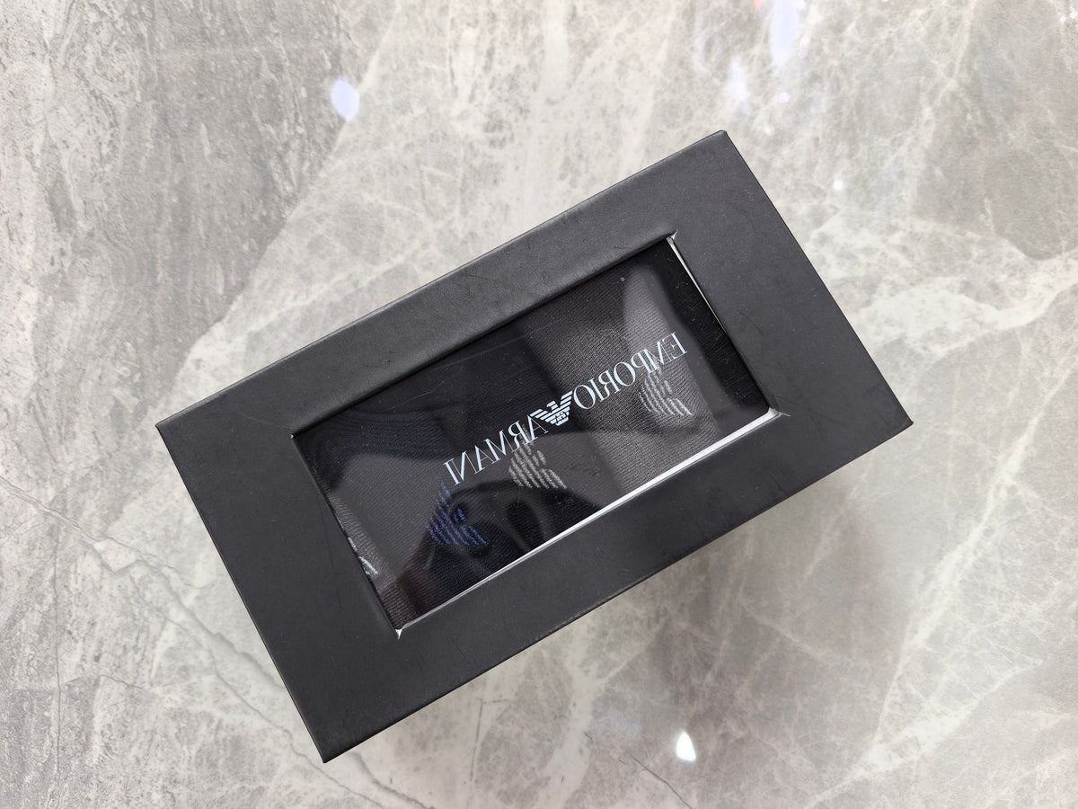 Armani Modal Subtle Eagle Emblems Crew Socks - 5-Pair Set