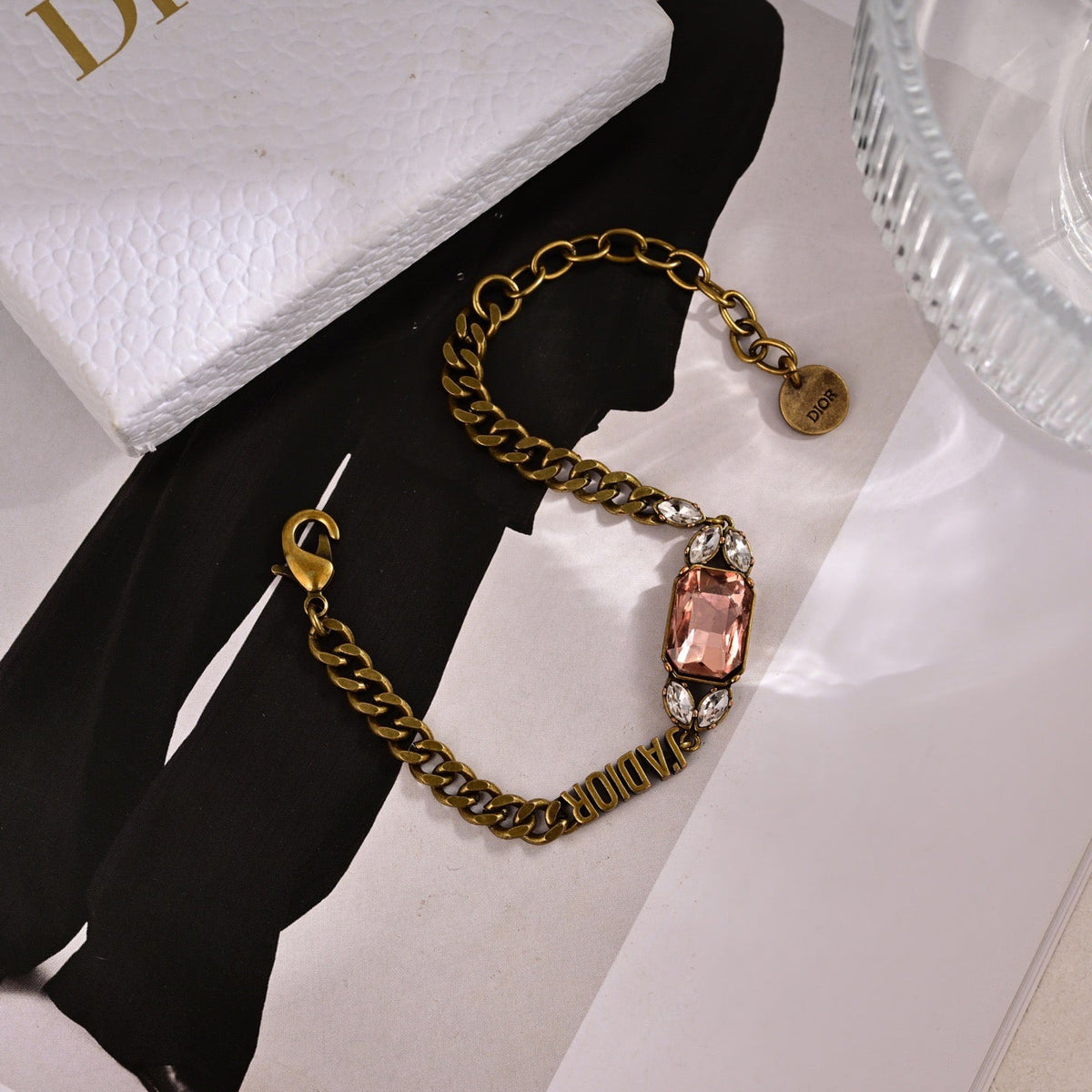 Martin Graham bracelet in polished metal-tone – close-up detail