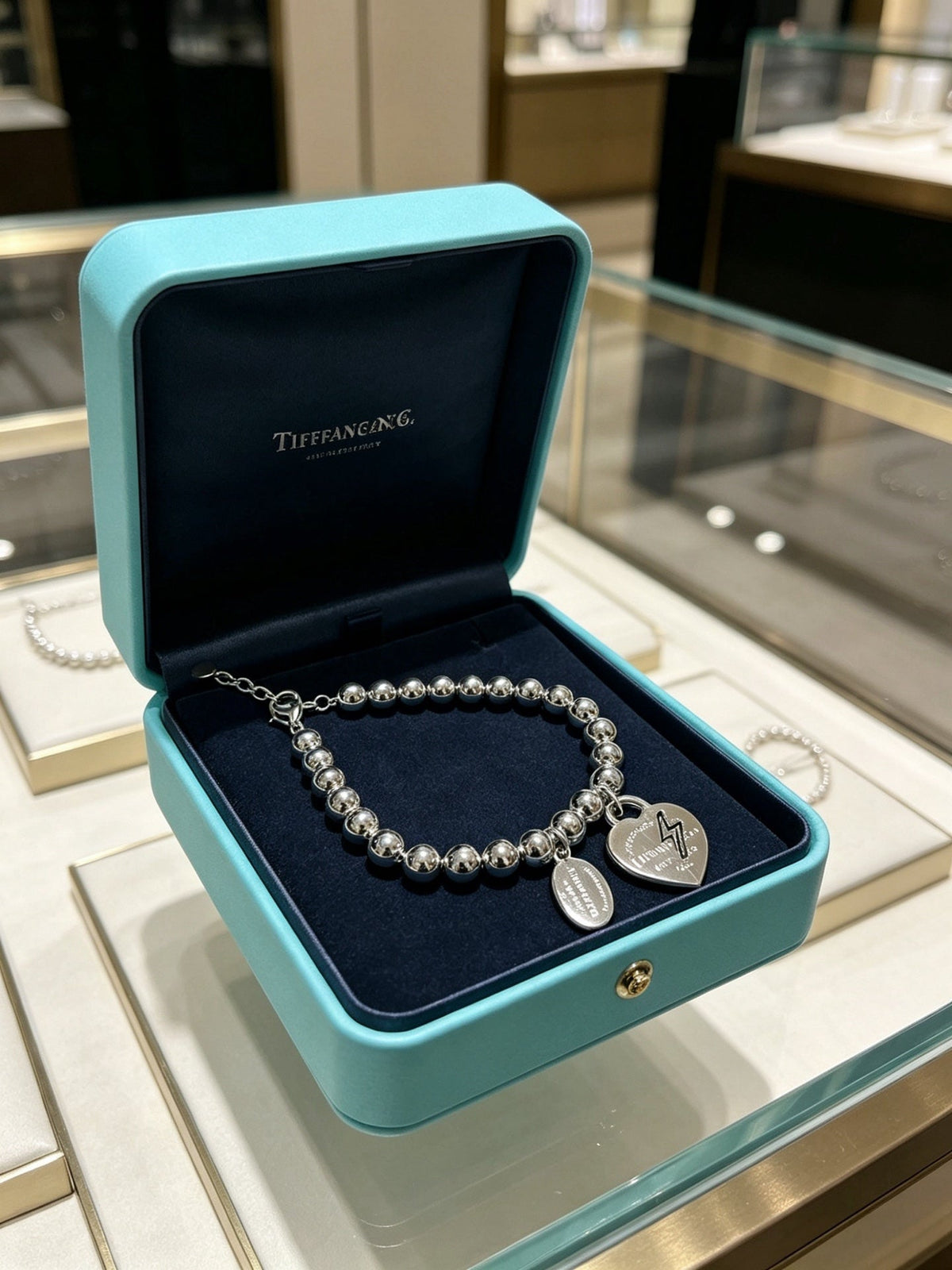 Martin Graham bracelet in polished metal-tone – styled product view