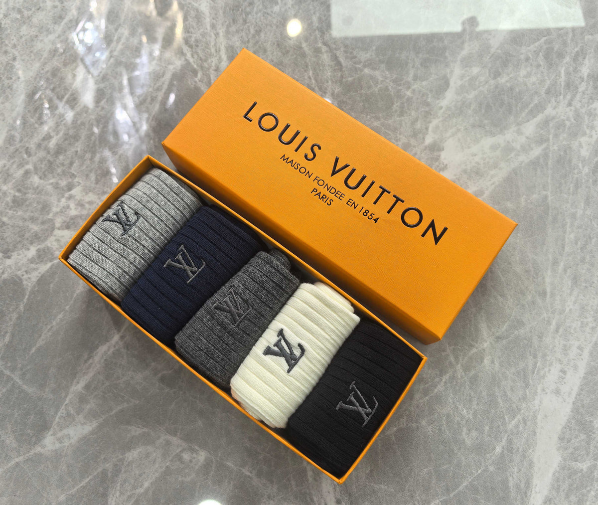 Louis Vuitton Cotton Crew Socks - 5-Pair Set