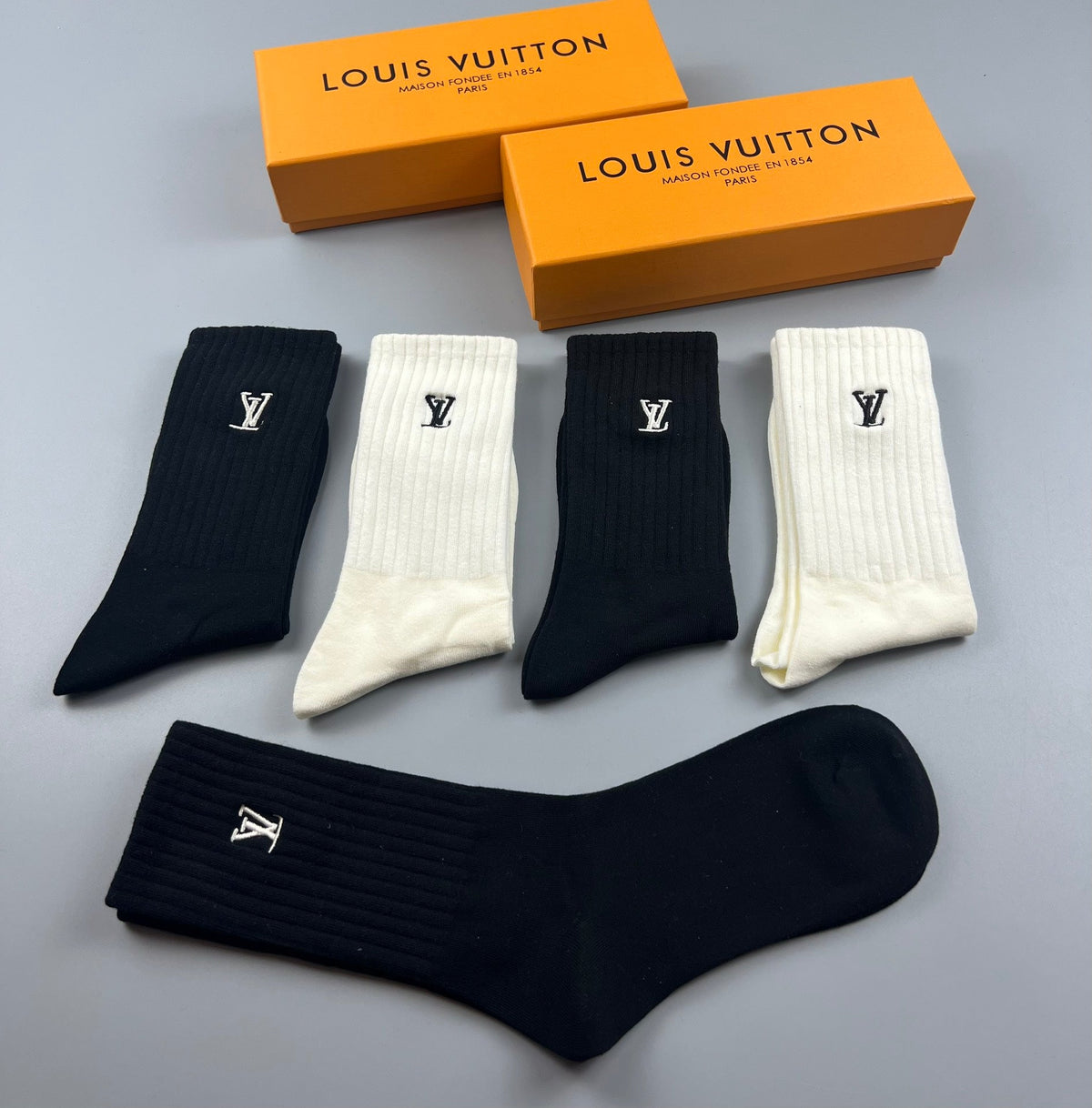 Louis Vuitton Cotton Socks - 5-Pair Set