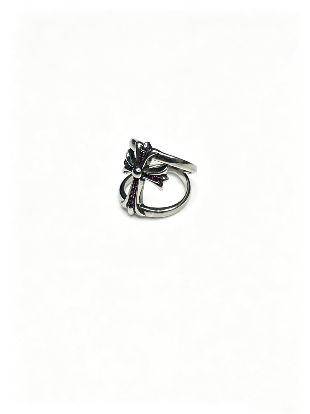 Martin Graham ring in polished metal-tone – styled product view