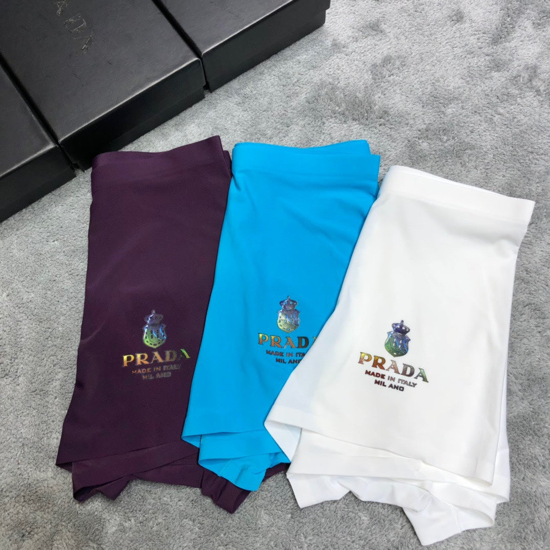 Prada Contrast Logo Waistbands Men's Boxer Briefs - 3-Piece Box