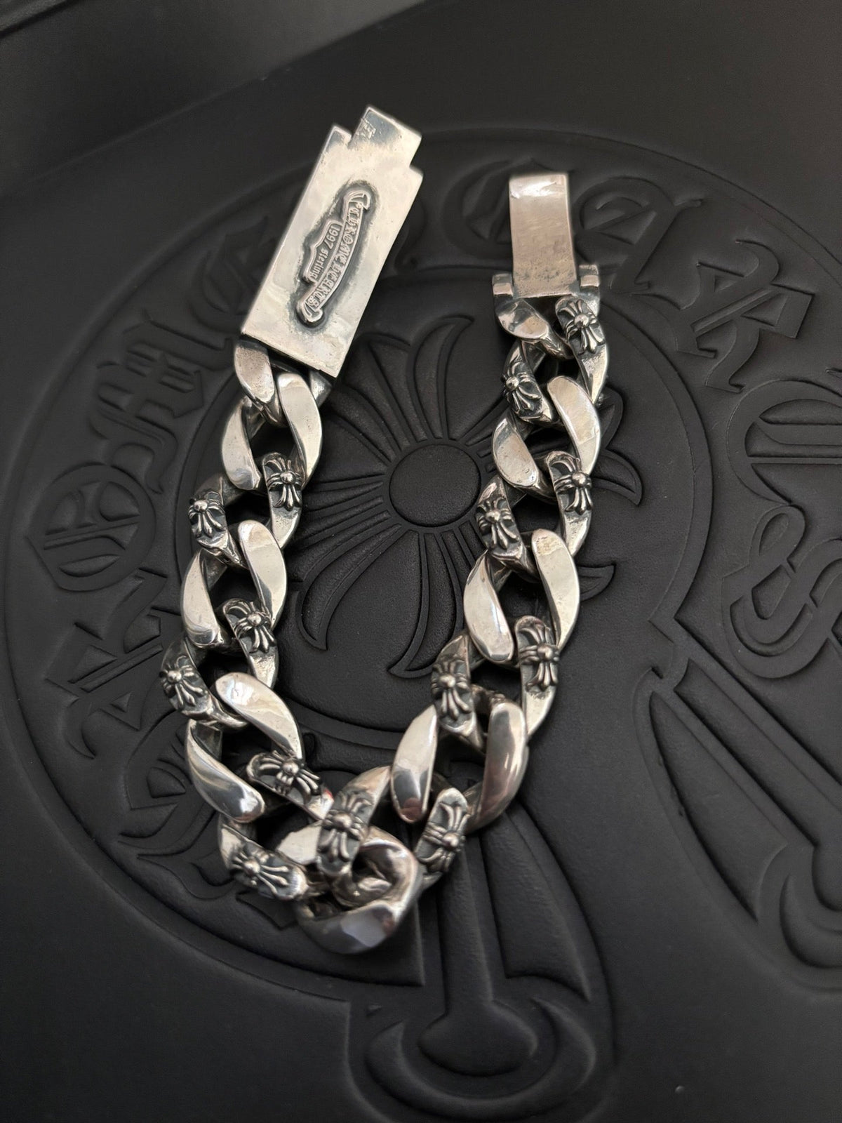Martin Graham bracelet in polished metal-tone – styled product view