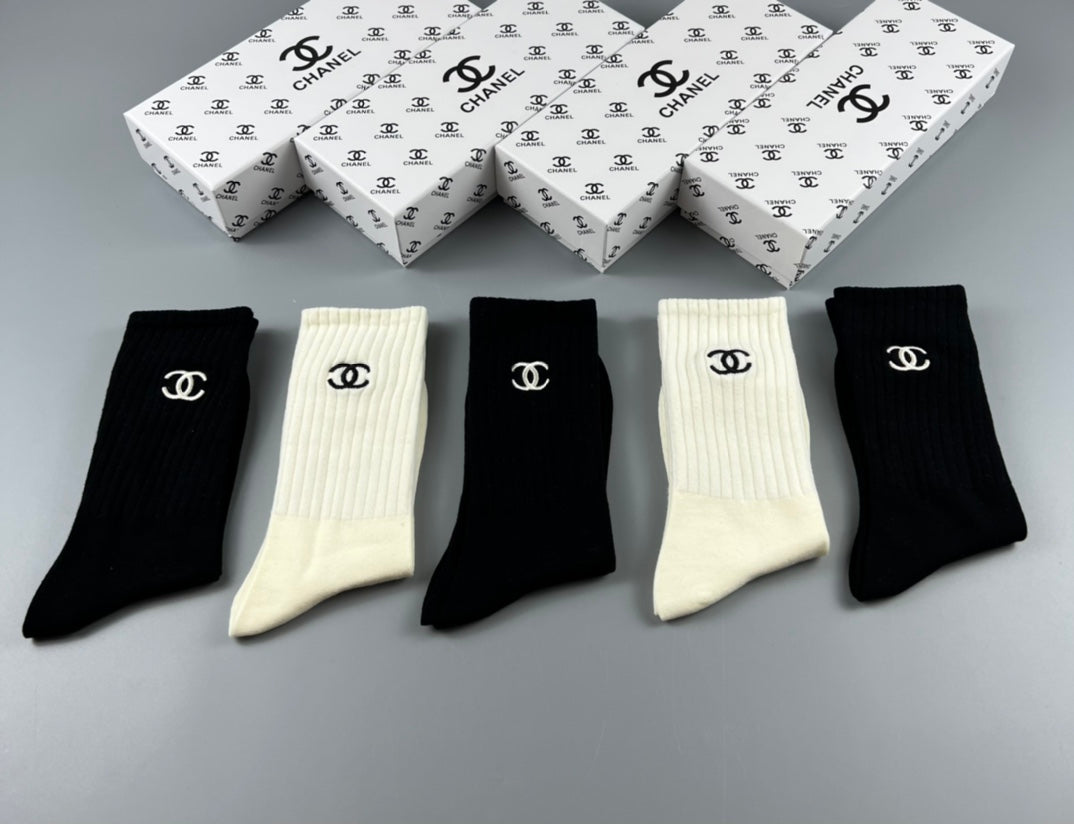 Chanel Classic Ankle Socks - 5-Pair Box