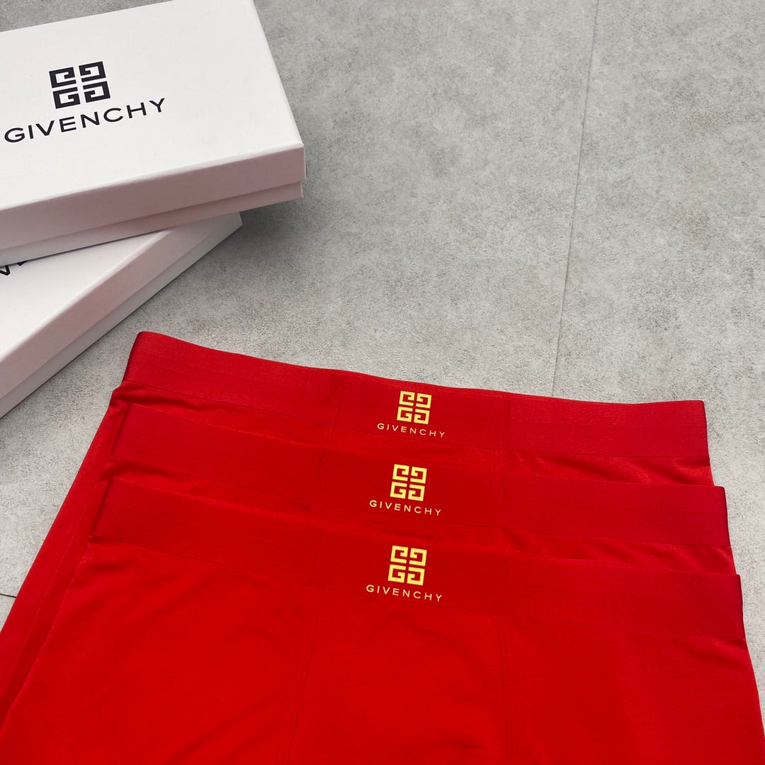 Givenchy Gold Emblem Men's Boxer Briefs - 3-Piece Box
