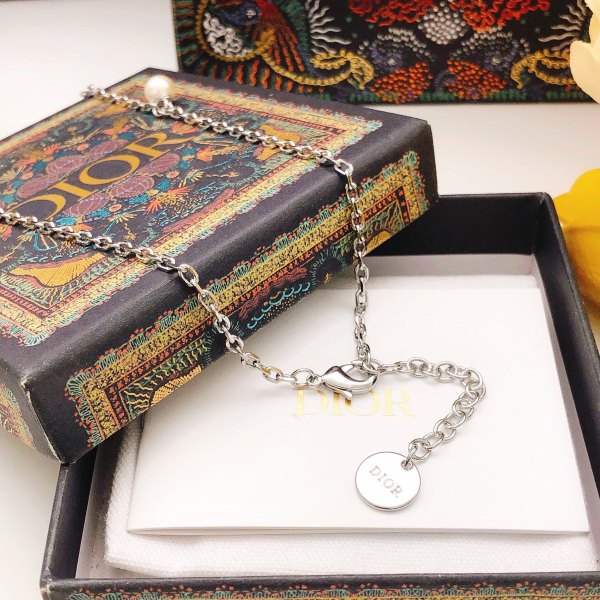 Martin Graham pendant necklace in polished metal-tone – main product view
