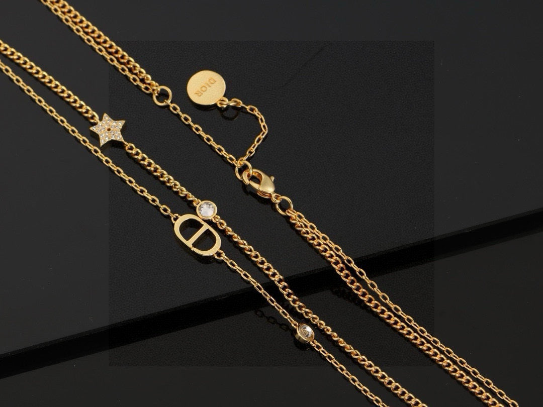 Martin Graham pendant necklace in polished metal-tone – main product view