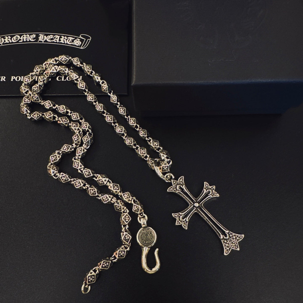 Martin Graham pendant necklace in polished metal-tone – main product view