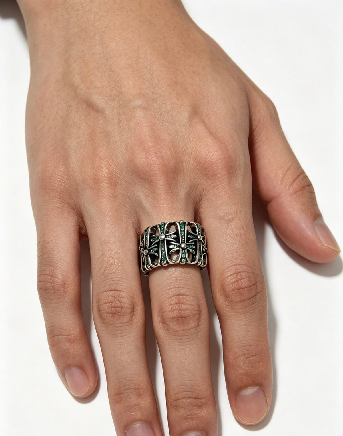 Martin Graham ring in polished metal-tone – main product view