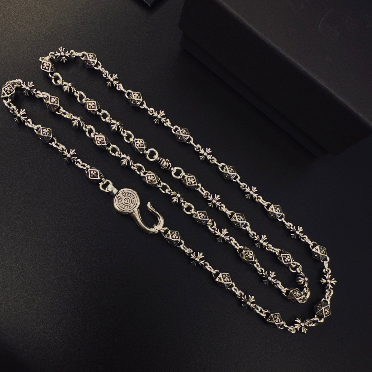 Martin Graham pendant necklace in polished metal-tone – main product view