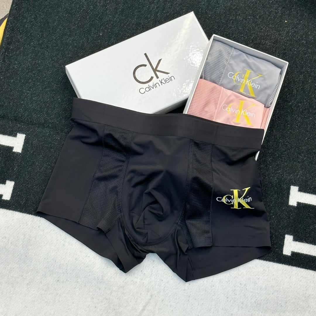 Calvin Klein Logo Men's Boxer Briefs - 3-Piece Box