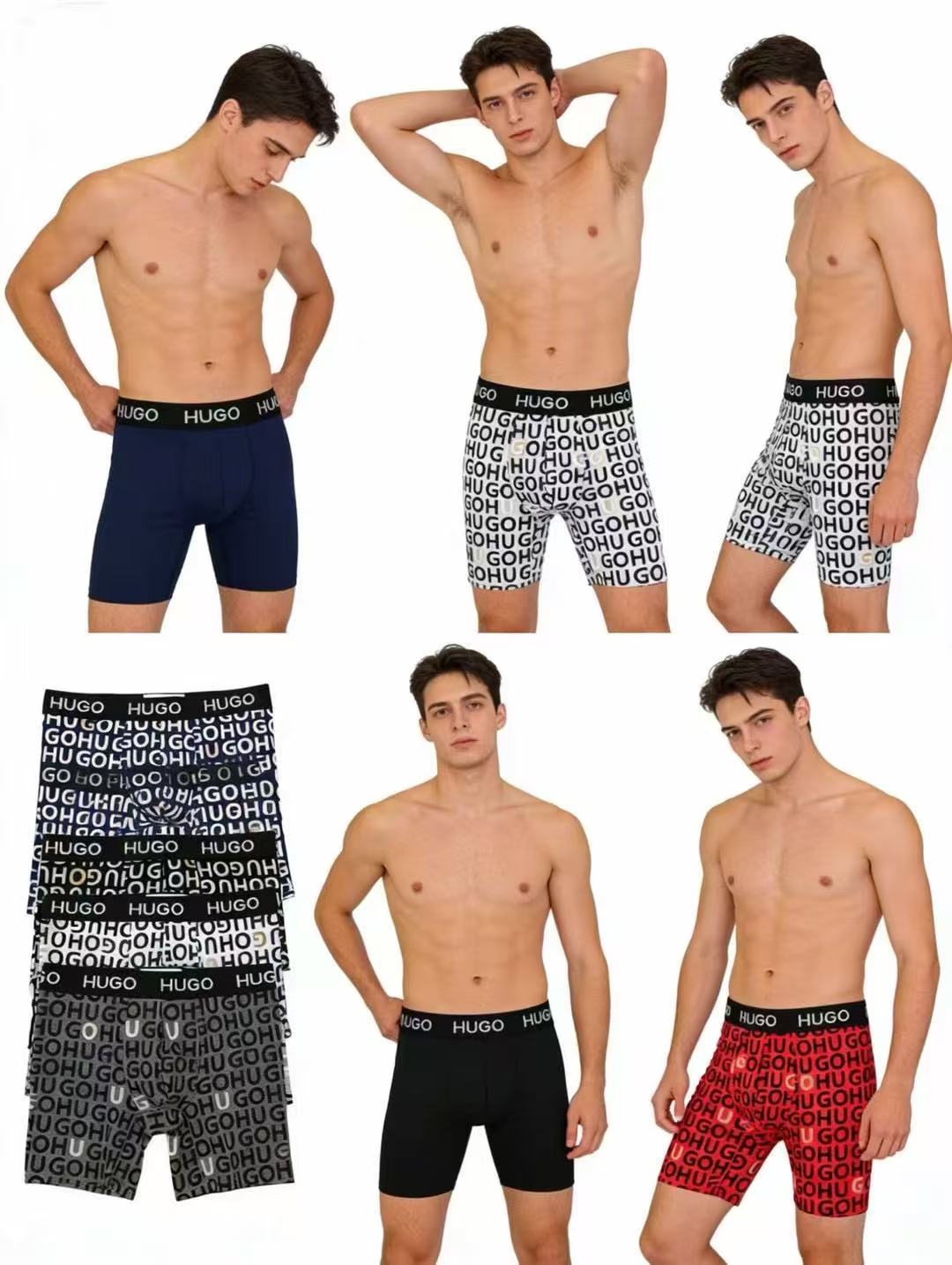 Boss Cotton Men's Boxer Briefs - 3-Piece Box