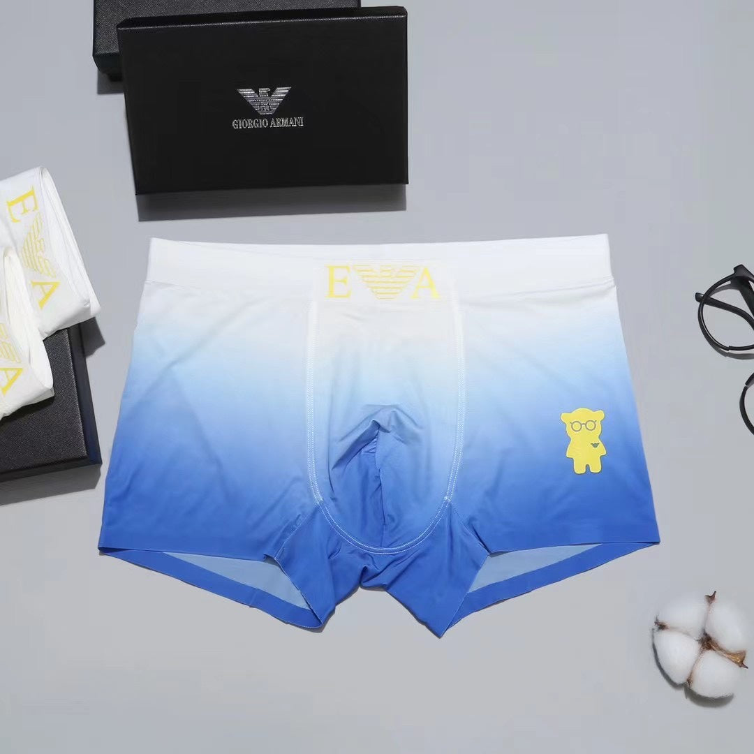 Armani Gradient Teddy Men's Trunk Underwear - 3-Piece Box