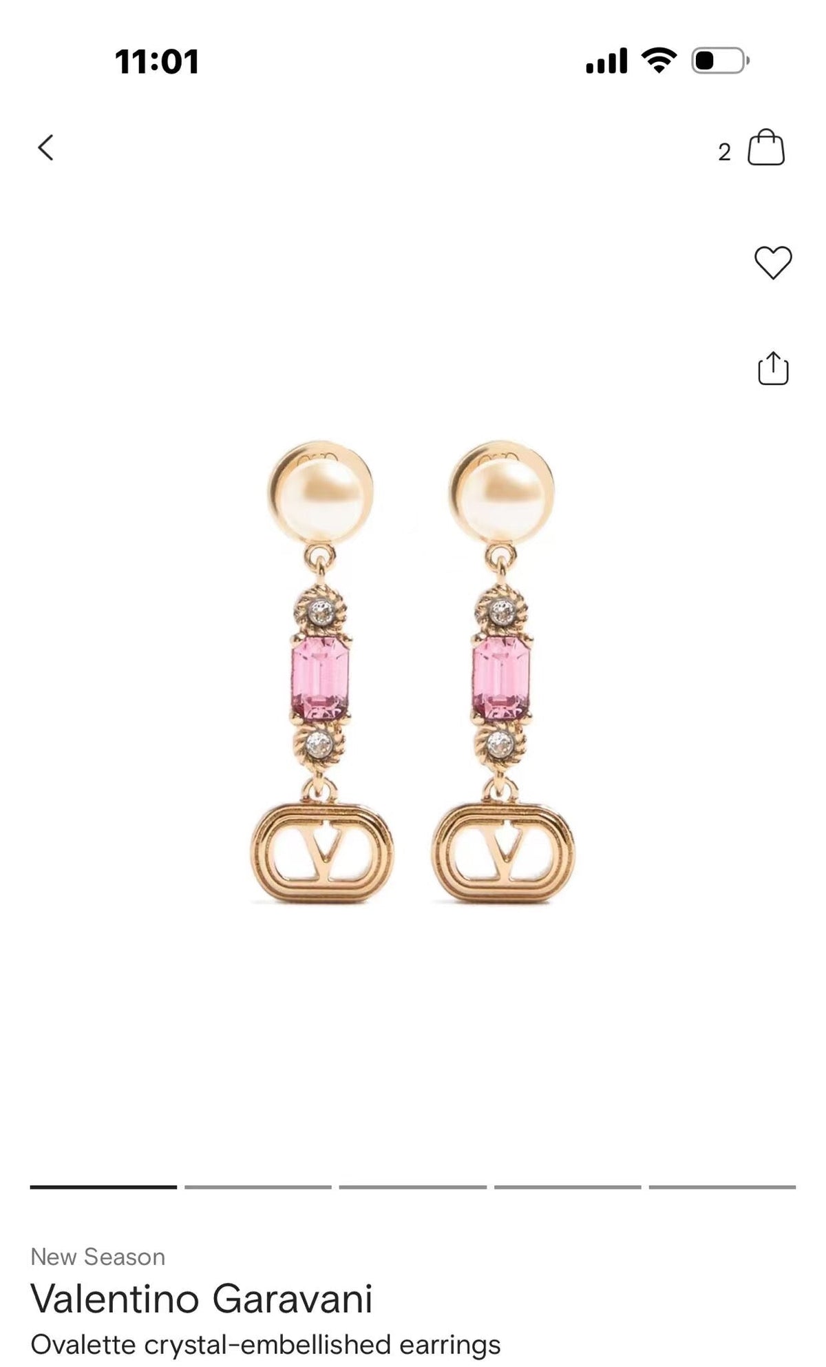 Martin Graham stud earrings in polished metal-tone – main product view