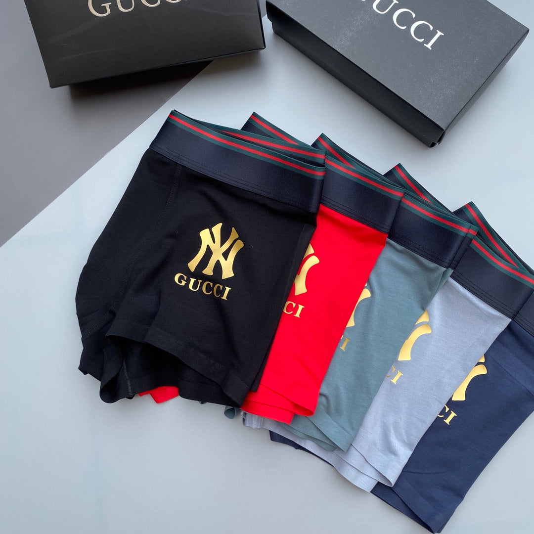 Gucci Modal Breathable Seamless Men's Boxer Briefs – 3-Pack