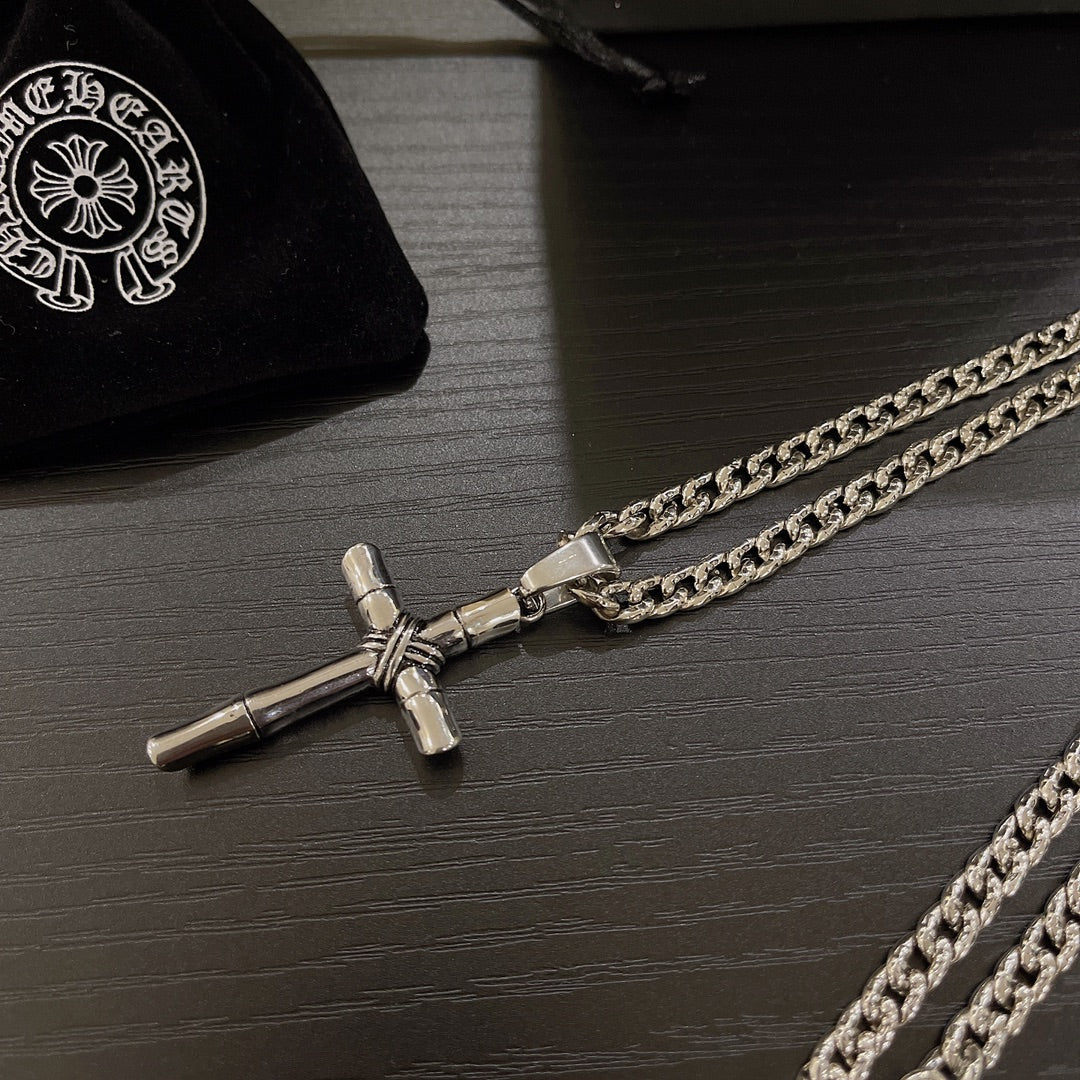 Martin Graham pendant necklace in polished metal-tone – main product view