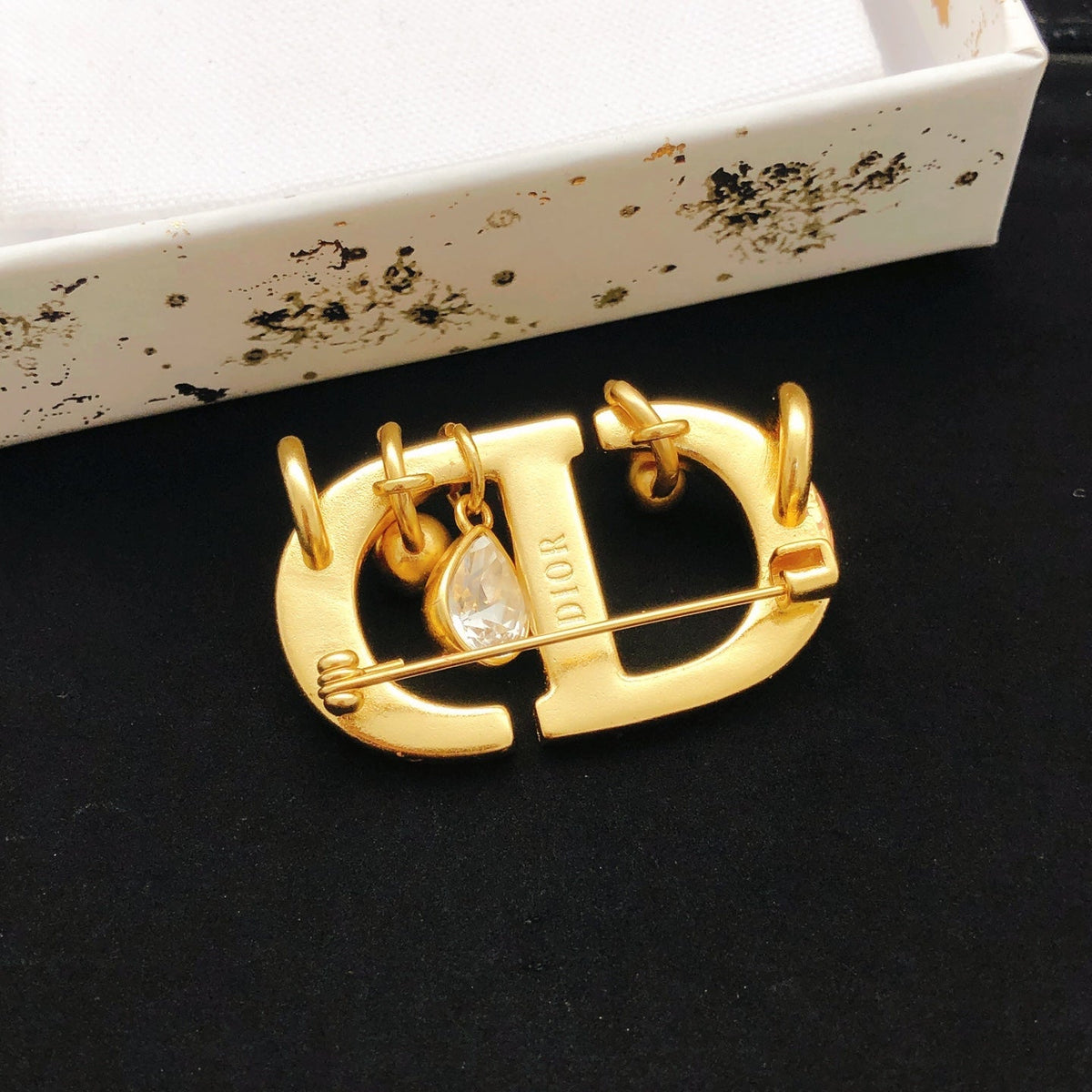 Martin Graham brooch in polished metal-tone – main product view