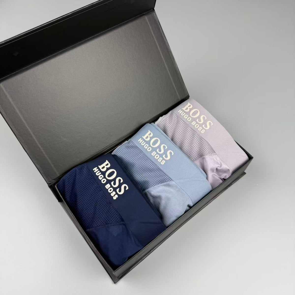 Boss Clean Logo Waistbands Men's Boxer Briefs - 3-Piece Box