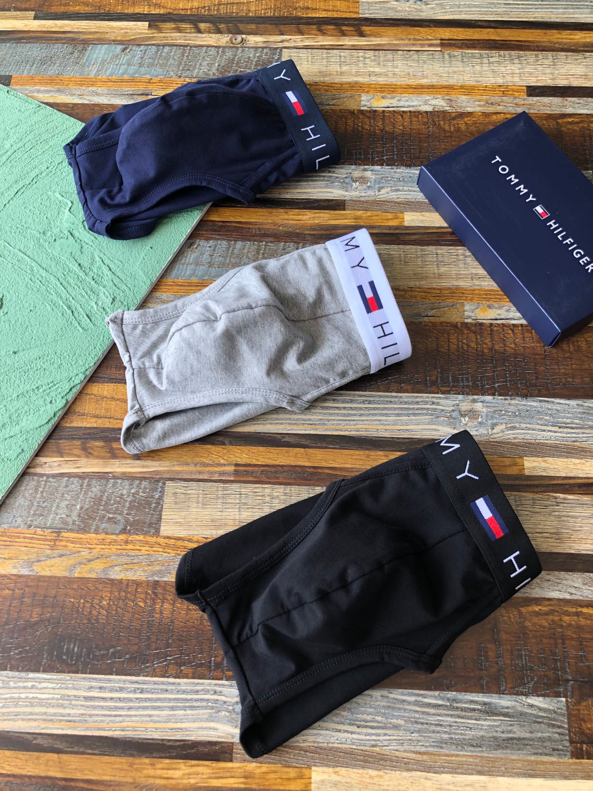 Tommy Hilfiger Red-Trimmed Logo Waistbands Men's Briefs - 3-Piece Box