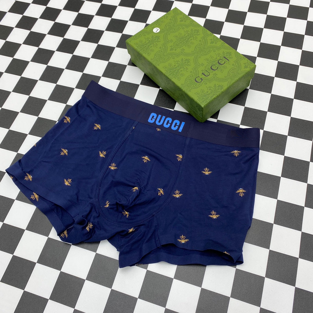 Gucci Bee Motifs Men's Boxer Briefs - 3-Piece Box