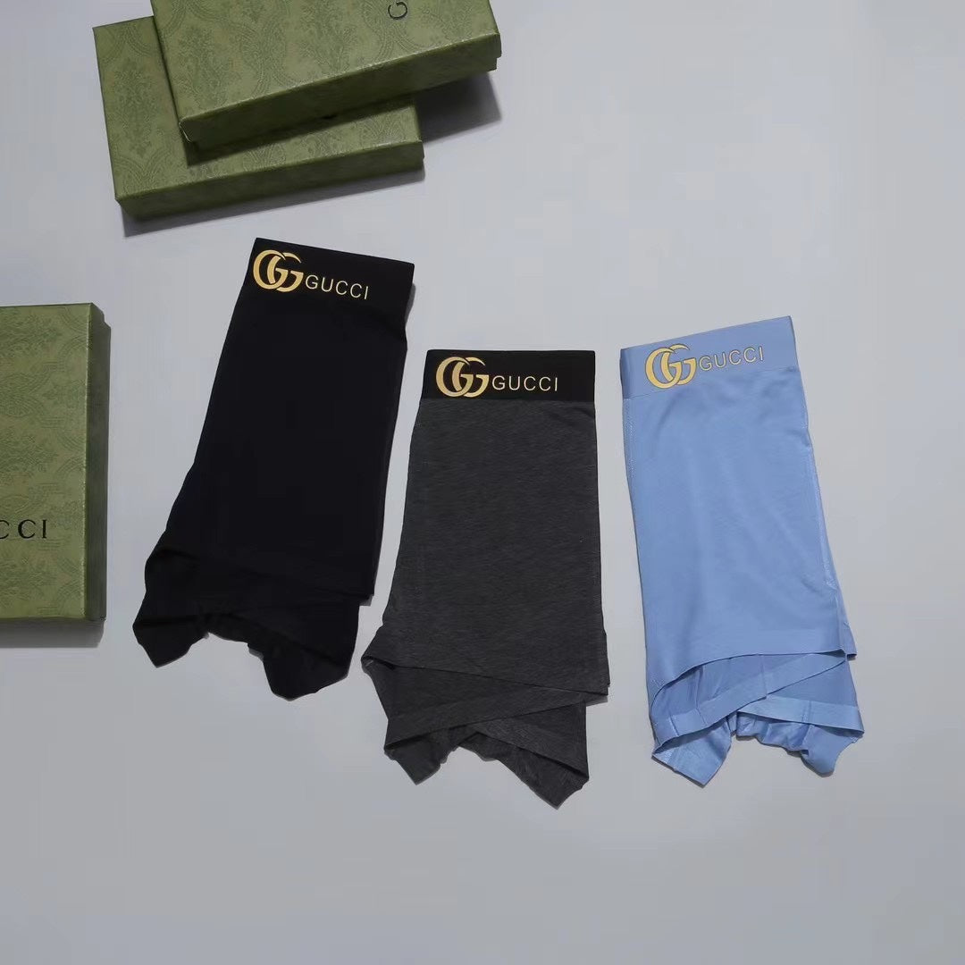 Gucci 90/10 Regenerated Modal-Spandex Men's Boxer Briefs - 3-Piece Box - Sizes L-XXXL