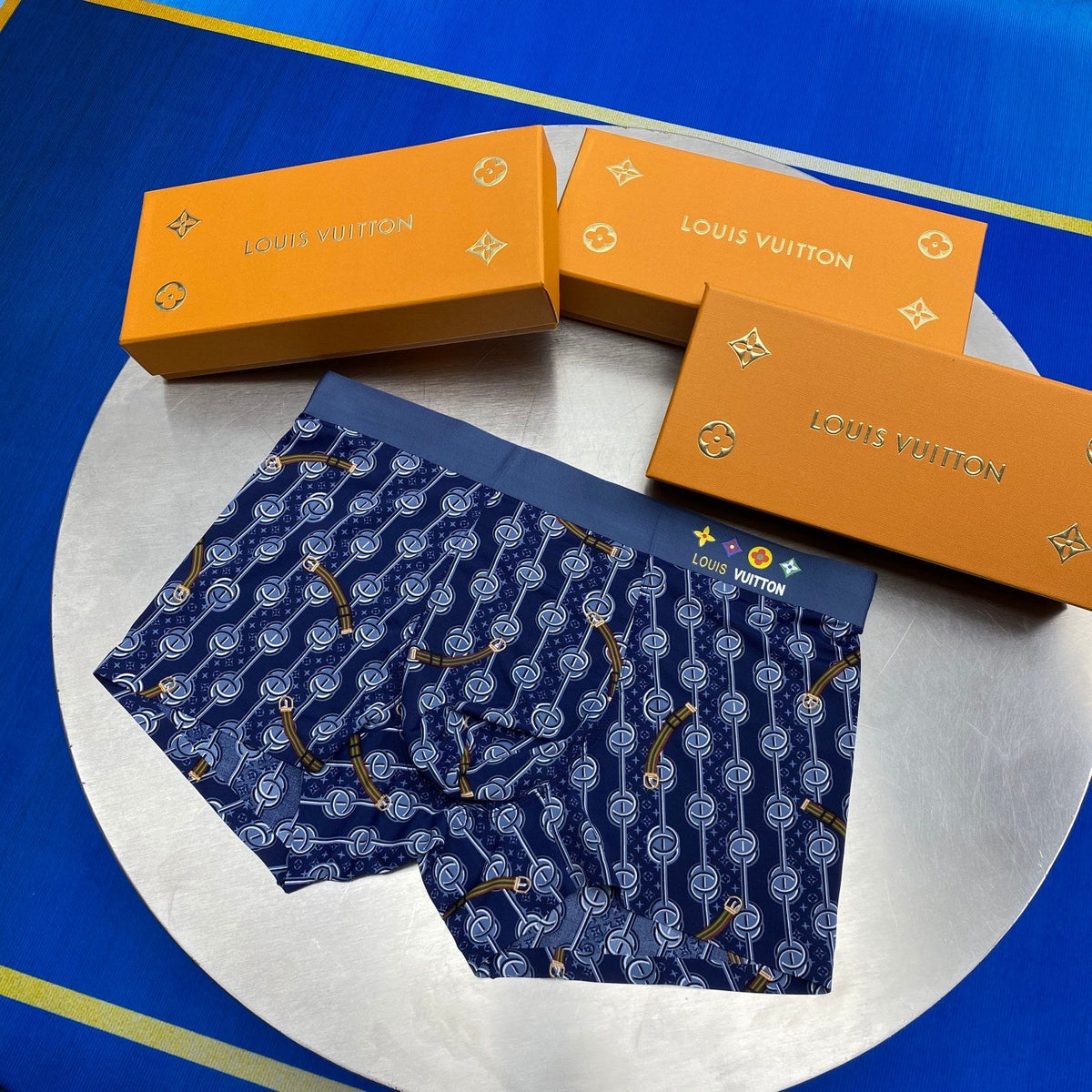 Louis Vuitton Ice-Silk Men's Boxer Briefs - 3-Piece Box - Sizes L-XXXL