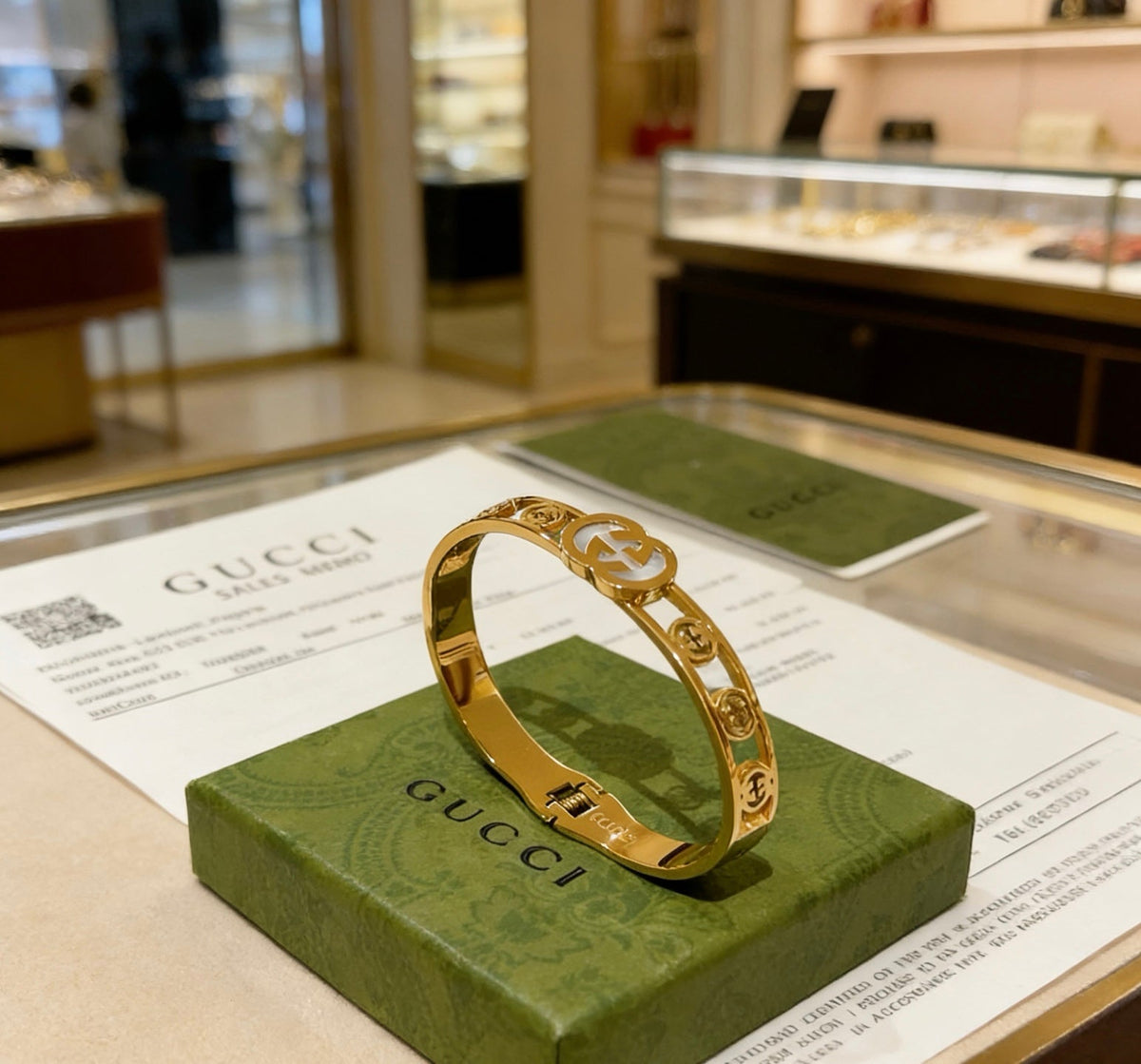 Martin Graham bangle in polished metal-tone – main product view