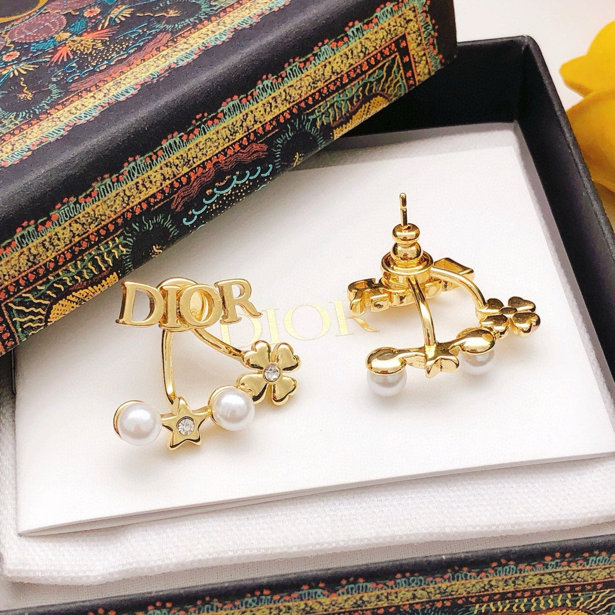 Martin Graham stud earrings in polished metal-tone – main product view