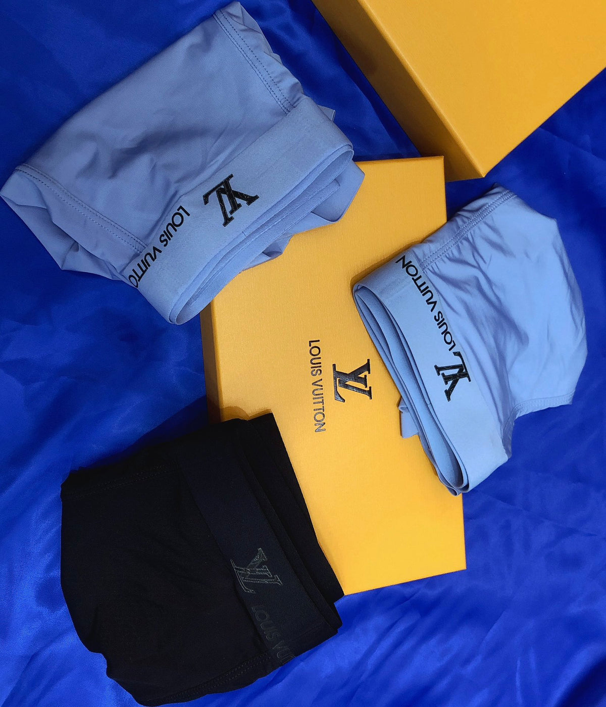 Louis Vuitton Clean Logo Waistbands Men's Boxer Briefs - 3-Piece Box