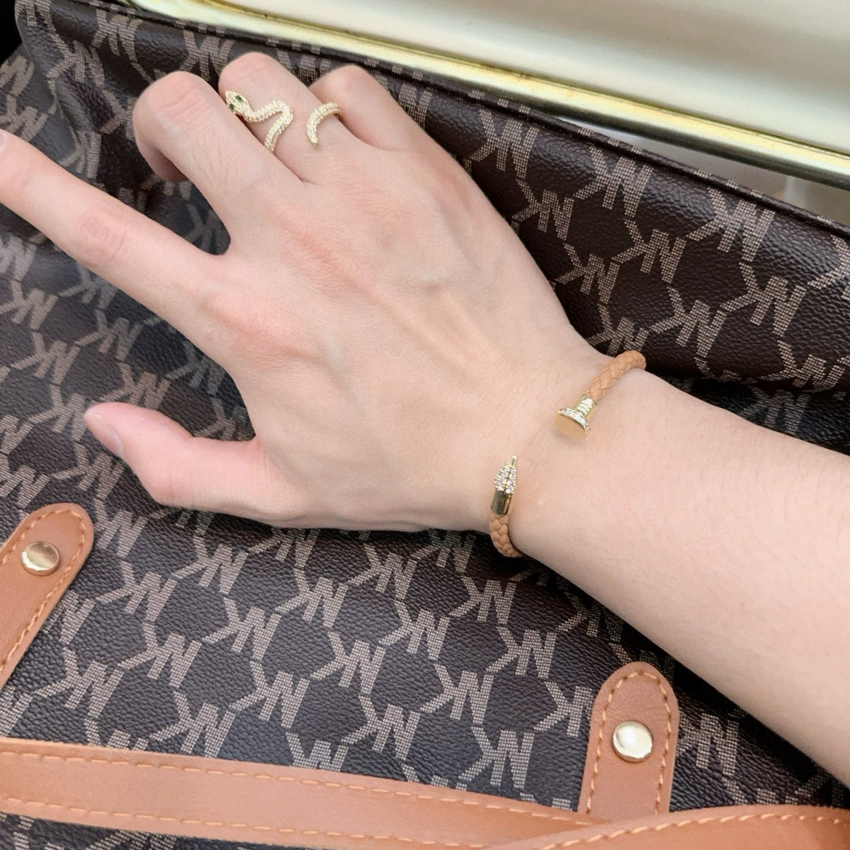 Martin Graham bracelet in polished metal-tone – main product view
